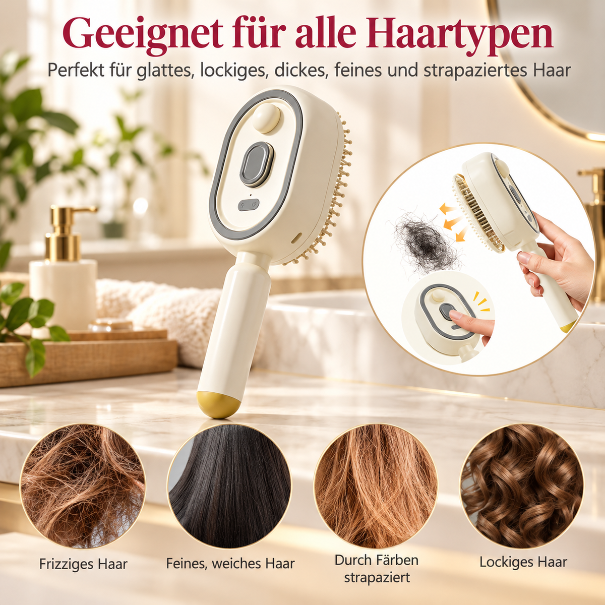 Elektrische Sprüh-Haarbürste