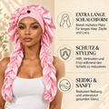 Satingewebe Schlafhaube mit Lockenband